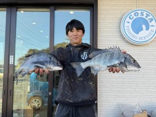 店頭でお聞きください（堤防）連日クロダイキャッチ